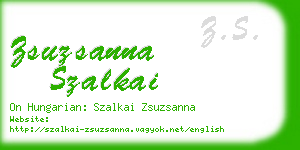 zsuzsanna szalkai business card